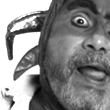 Omar San Lucas en escena de obra teatral La iguana, el tucán y el delfín desaparecido, de La Carpa de la Luna, en Guayaquil, Ecuador.